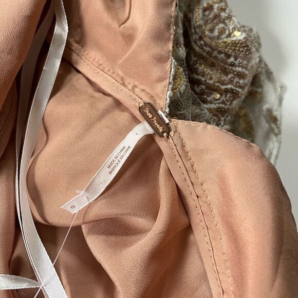 Free People NWT Night Shimmers Sequins Dress 0 - Picture 5 of 10